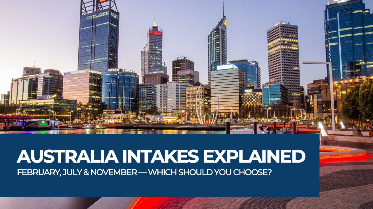 Australia Intakes Explained: February, July & November — Which Should You Choose?