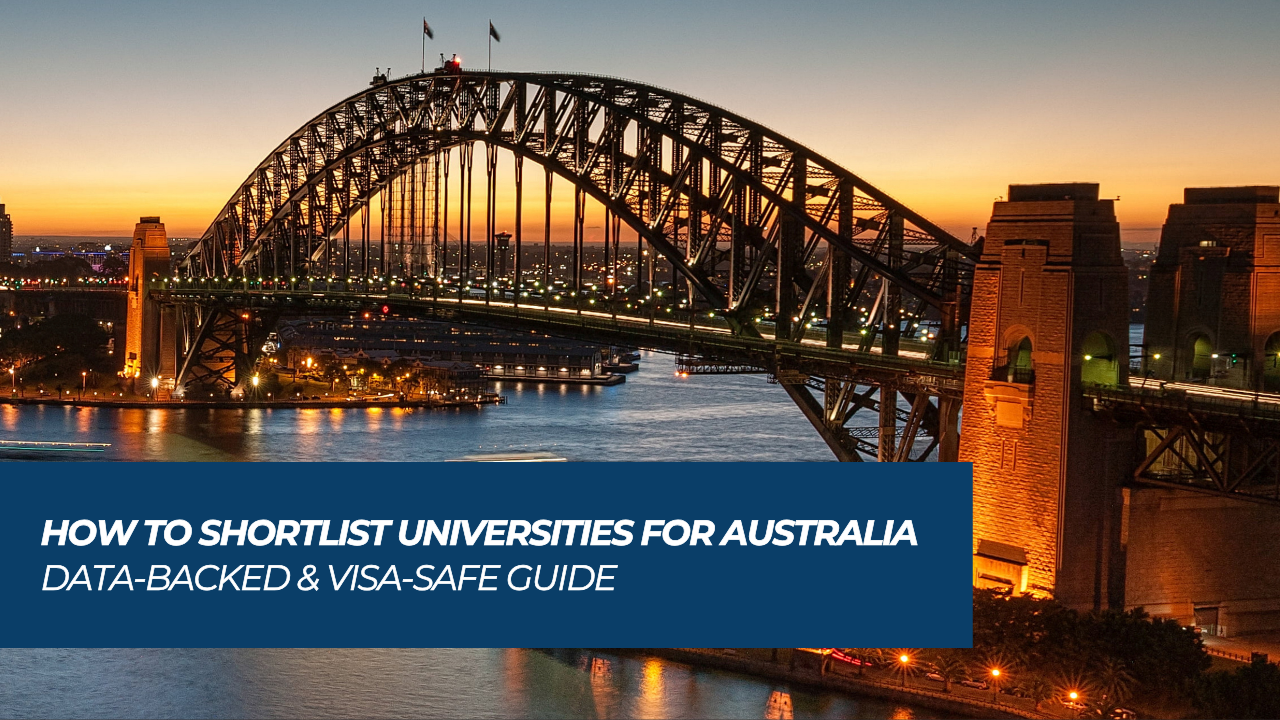 How to Shortlist Universities for Australia | Data-Backed & Visa-Safe Guide