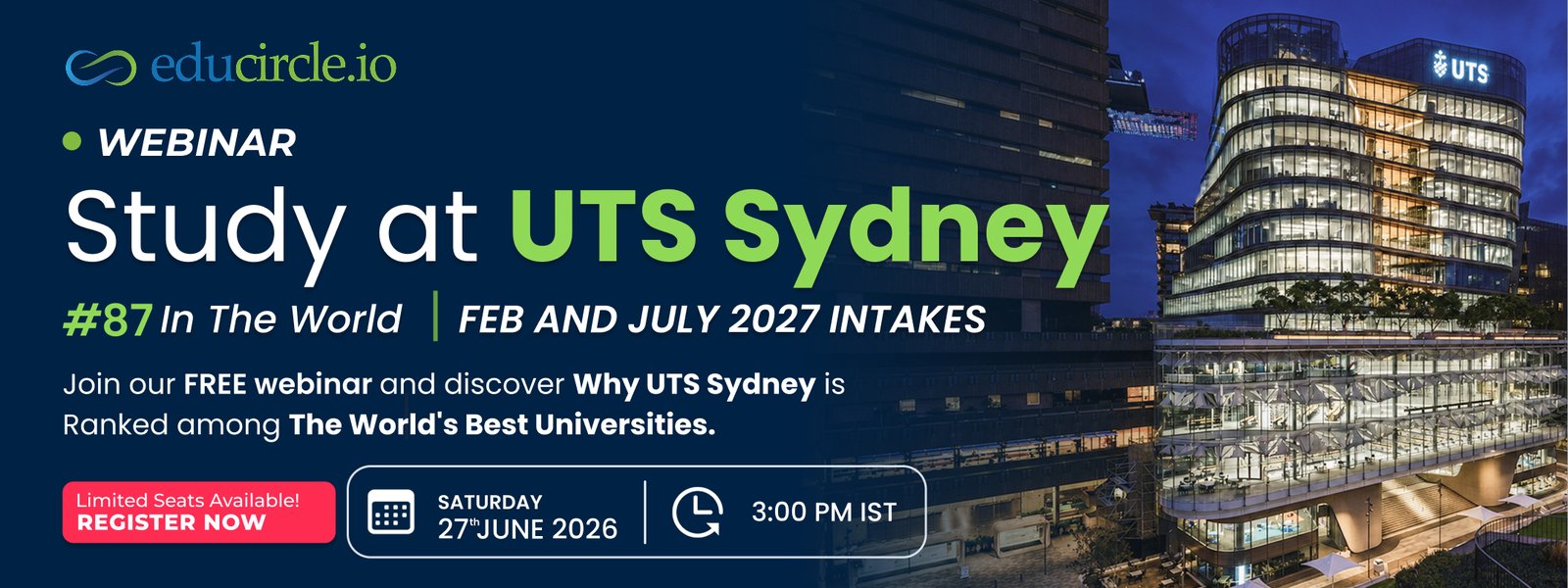 Study at UTS Sydney | FEB AND JULY 2027 INTAKES