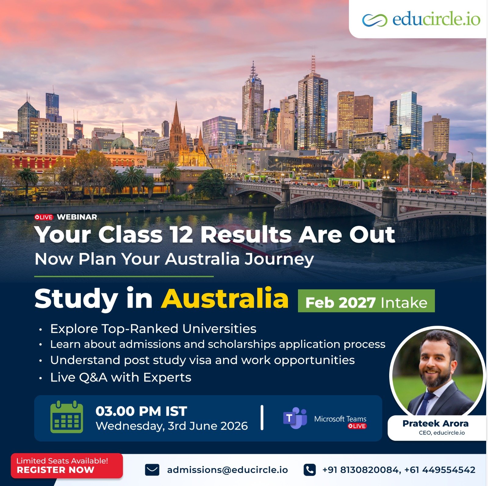 Study in Australia Feb 2027 Intake