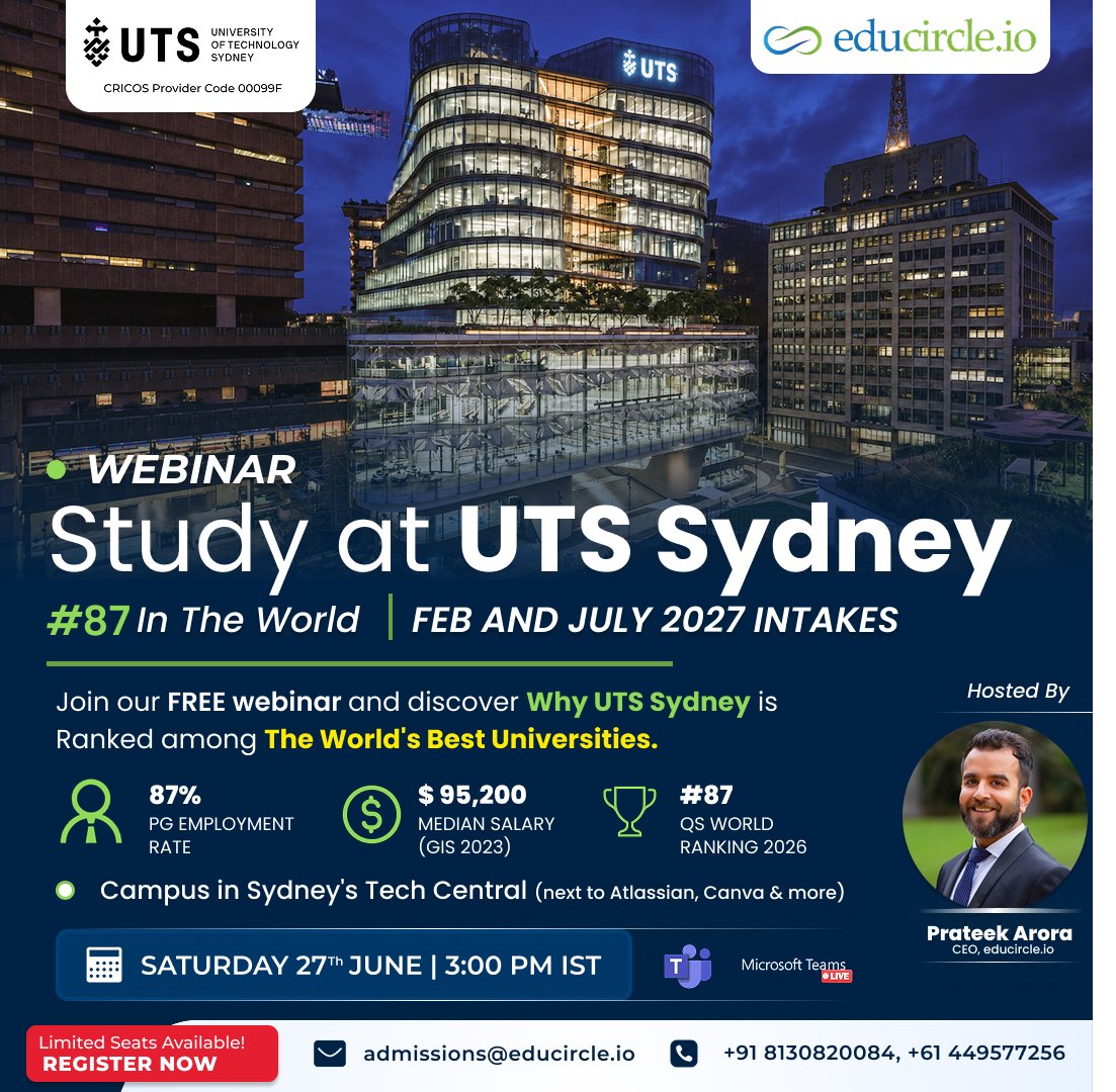 Study at UTS Sydney | FEB AND JULY 2027 INTAKES